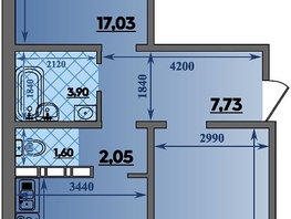 Продается 2-комнатная квартира ЖК Суворовский, литера 23, 64.96 м², 7382992 рублей