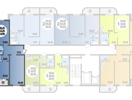 Продается 2-комнатная квартира ЖК Суворовский, литера 23, 64.96  м², 8113503 рублей