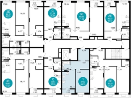 Продается 1-комнатная квартира ЖК 1799, литера 2.3, 48.3 м², 9558570 рублей