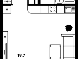 Продается Студия ЖК Гринсайд, 5.1-5.5, 30.41 м², 4260000 рублей