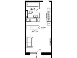 Продается Студия ЖК Малина Парк, дом 2, 24.19 м², 4040000 рублей