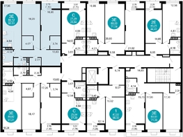 Продается 3-комнатная квартира ЖК 1799, литера 2.3, 90.51 м², 13721316 рублей