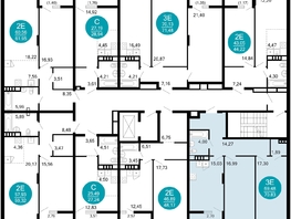 Продается 2-комнатная квартира ЖК 1799, литера 2.1, 70.83 м², 11779029 рублей