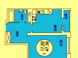 Продается 2-комнатная квартира Таганрогская ул, 47  м², 5300000 рублей