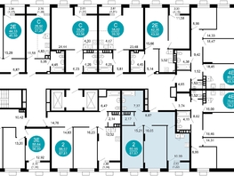 Продается 2-комнатная квартира ЖК 1799, литера 2.1, 61.87 м², 10751831 рублей
