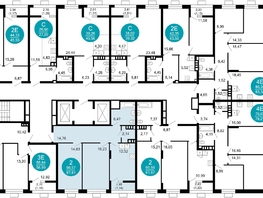 Продается 2-комнатная квартира ЖК 1799, литера 2.1, 67.81 м², 11369274 рублей