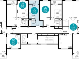 Продается 1-комнатная квартира ЖК 1799, литера 1.1, 21.12  м², 6037532 рублей