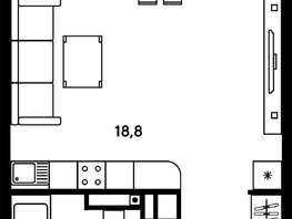 Продается Студия ЖК Гринсайд, 5.1-5.5, 30.42  м², 4220000 рублей