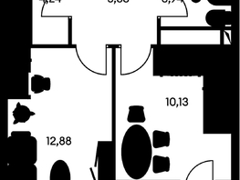 Продается 1-комнатная квартира ЖК Культура, дом 1, 40.33  м², 7470000 рублей