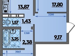 Продается 2-комнатная квартира ЖК Суворовский, литера 6, 64.53  м², 7408044 рублей