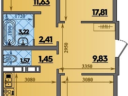 Продается 3-комнатная квартира ЖК Платовский, литер 14, 82.99  м&sup2;, 8747146 рублей