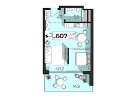 Продается Апартамент АК Sky Plaza (Скай Плаза), 5.0, 65.7  м&sup2;, 36135000 рублей
