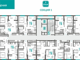 Продается 2-комнатная квартира ЖК Видный, 52.36  м&sup2;, 11144394 рублей