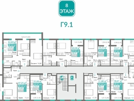 Продается 1-комнатная квартира ЖК Горизонты 2 , 31.63  м&sup2;, 5669678 рублей