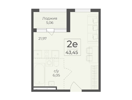 Продается 2-комнатная квартира ЖК Ботаника, сек 1-2, 43.45  м&sup2;, 15110172 рублей