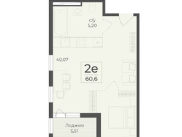 Продается 2-комнатная квартира ЖК Ботаника, сек 5-6, 60.6  м&sup2;, 21612990 рублей
