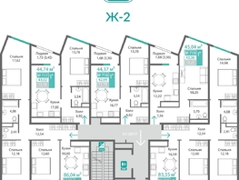 Продается 1-комнатная квартира ЖК Подсолнух, 42.69  м&sup2;, 7431048 рублей