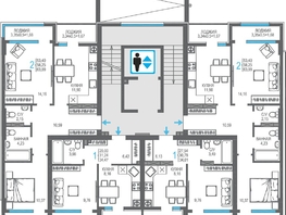 Продается 2-комнатная квартира ЖК На Фонтанке, 58.25  м&sup2;, 17097390 рублей