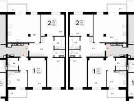 Продается 1-комнатная квартира ЖК Утёсов, 40.4  м&sup2;, 7312400 рублей
