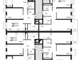 Продается 2-комнатная квартира ЖК Листория, этап 3, 66.9  м&sup2;, 10570200 рублей