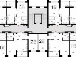 Продается 1-комнатная квартира ЖК Утёсов, 47.4  м&sup2;, 8579400 рублей